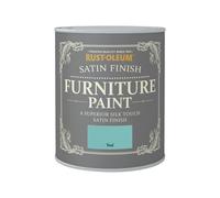 Rust-Oleum Teal Satinwood Furniture Paint, 750Ml