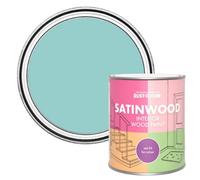 Rust-Oleum Blue Satinwood Interior Wood Paint - Teal 750ml