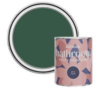 Rust-Oleum Green Moisture Resistant Bathroom Wood and Cabinet Paint in Gloss Finish - The Pinewoods 750ml