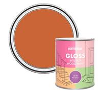 Rust-Oleum Orange Interior Wood Paint in Gloss Finish - Tiger Tea 750ml