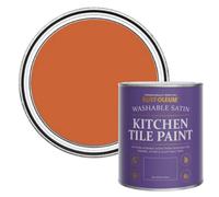 Rust-Oleum Kitchen Tile Paint Satin Finish - Tiger Tea 750ml - Tiger Tea