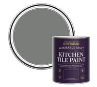 Rust-Oleum Torch Grey Matt Kitchen Tile Paint 750Ml