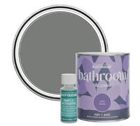 Rust-Oleum Grey Water-Resistant Bathroom Tile Paint in Satin Finish - Torch Grey 750ml