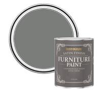 Rust-Oleum Grey Furniture & Skirting Board Paint in Satin Finish - Torch Grey 750ml