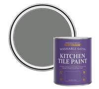 Rust-Oleum Torch Grey Satin Kitchen Tile Paint 750Ml