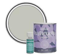 Rust-Oleum Grey Water-Resistant Bathroom Tile Paint in Matt Finish - Tyne Fog 750ml