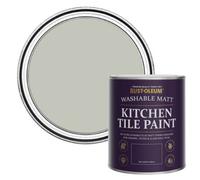 Rust-Oleum Grey water resistant Kitchen Tile Paint in Matt Finish - Tyne Fog 750ml, SHDRCT1525, 0.75 Liters