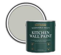 Rust-Oleum Grey Washable Kitchen Wall Paint in Matt Finish - Tyne Fog 2.5L