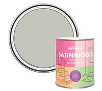 Rust-Oleum Grey Satinwood Interior Wood Paint - Tyne Fog 750ml