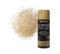 Rust-Oleum Ultra Shimmer Gold Gloss Glitter Effect Multi-Surface Topcoat Spray Paint 400ml Aerosol