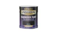 Rust-Oleum Universal All Surface Brush on Hammered Paint - Black - 750ml