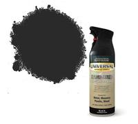Rust-Oleum AE0160006E8 Universal All Surface Black Hammered Spray Paint 400ml