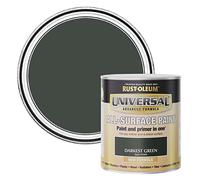 Rust-Oleum Universal Paint Satin Darkest Green 750ml, (RO1030304G1)