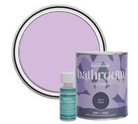 Rust-Oleum Purple Water-Resistant Bathroom Tile Paint in Gloss Finish - Violet Macaroon 750ml