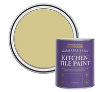 Rust-Oleum Green water resistant Kitchen Tile Paint in Satin Finish - Wasabi 750ml