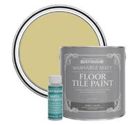 Rust-Oleum Green Washable Matt Floor Tile Paint - Wasabi 2.5L