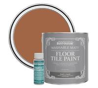 Rust-Oleum Washable Matt Floor Tile Paint - Cinnamon 2.5L