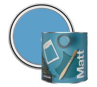 Rust-Oleum Colours Matt Emulsion Wall and Ceiling Paint - Cerulean 2.5L
