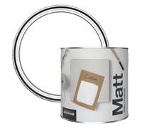 Rust-Oleum Colours Matt Emulsion Wall and Ceiling Paint - Cotton (White) 2.5L