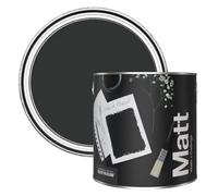 Rust-Oleum Colours Matt Emulsion Wall and Ceiling Paint - Natural Charcoal (Black) 2.5L