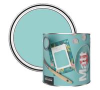 Rust-Oleum Colours Matt Emulsion Wall and Ceiling Paint - Teal 2.5L