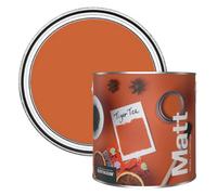 Rust-Oleum Colours Matt Emulsion Wall and Ceiling Paint - Tiger Tea 2.5L