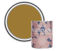 Rust-Oleum Yellow Moisture Resistant Bathroom Wood and Cabinet Paint in Matt Finish - Wet Harvest 750ml