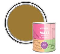 Rust-Oleum Yellow Interior Wood Paint in Matt Finish - Wet Harvest 750ml