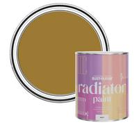 Rust-Oleum Yellow Heat Resistant Radiator Paint in Matt Finish - Wet Harvest 750ML