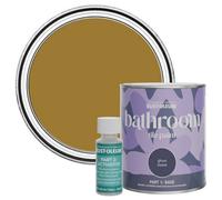 Rust-Oleum Yellow Water-Resistant Bathroom Tile Paint in Gloss Finish - Wet Harvest 750ml