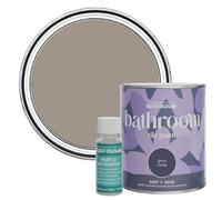 Rust-Oleum Brown Water-Resistant Bathroom Tile Paint in Gloss Finish - Whipped Truffle 750ml