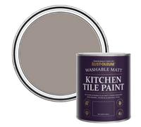Rust-Oleum Brown water resistant Kitchen Tile Paint in Matt Finish - Whipped Truffle 750ml