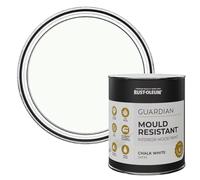 Rust-Oleum White Guardian Mould Resistant Interior Wood Paint in Satin Finish - Chalk White 750ml