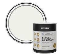Rust-Oleum White Guardian Mould Resistant Interior Wood Paint in Satin Finish - Steamed Milk 750ml