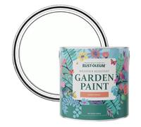 Rust-Oleum White Mould-Resistant Garden Paint In Satin Finish - Chalk White 2.5L