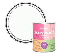 Rust-Oleum White Satinwood Interior Wood Paint - Moonstone 750ml