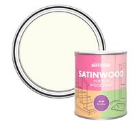 Rust-Oleum White Satinwood Interior Wood Paint - Porcelain 750ml