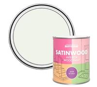 Rust-Oleum White Satinwood Interior Wood Paint - Steamed Milk 750ml