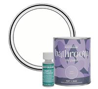 Rust-Oleum White Water-Resistant Bathroom Tile Paint in Matt Finish - Chalk White 750ml