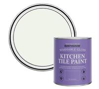 Rust-Oleum White Water-Resistant Kitchen Tile Paint in Gloss Finish - Steamed Milk 750ml