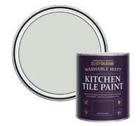 Rust-Oleum Grey water resistant Kitchen Tile Paint in Matt Finish - Winter Grey 750ml