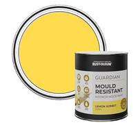 Rust-Oleum Yellow Guardian Mould Resistant Interior Wood Paint in Satin Finish - Lemon Sorbet 750ml