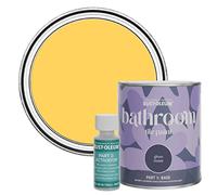 Rust-Oleum Yellow Water-Resistant Bathroom Tile Paint in Gloss Finish - Lemon Jelly 750ml