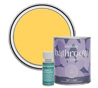 Rust-Oleum Yellow Water-Resistant Bathroom Tile Paint in Matt Finish - Lemon Jelly 750ml