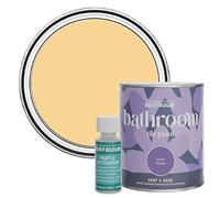 Rust-Oleum Yellow Water-Resistant Bathroom Tile Paint in Satin Finish - Mustard 750ml