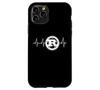 Rust Programming Logo Heartbeat Design Case for iPhone 11 Pro