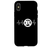 Rust Programming Logo Heartbeat Design Case for iPhone X/XS
