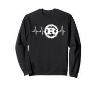 Rust Programming Logo Heartbeat Design Sweatshirt