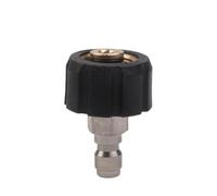 Rust-Proof Brass Hose Fitting for Car Wash and Cleaning | solid brass construction, rust-proof, high strength, withstands 4000PSI, leak-free seal(A)