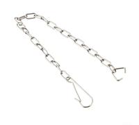Rust-Proof Cistern Chain Pull 25cm Metal Rust-Proof Cistern Chain(1PCS) | 304 stainless steel, rust resistant, damp bathroom safe, 25cm length, hook and ring ends